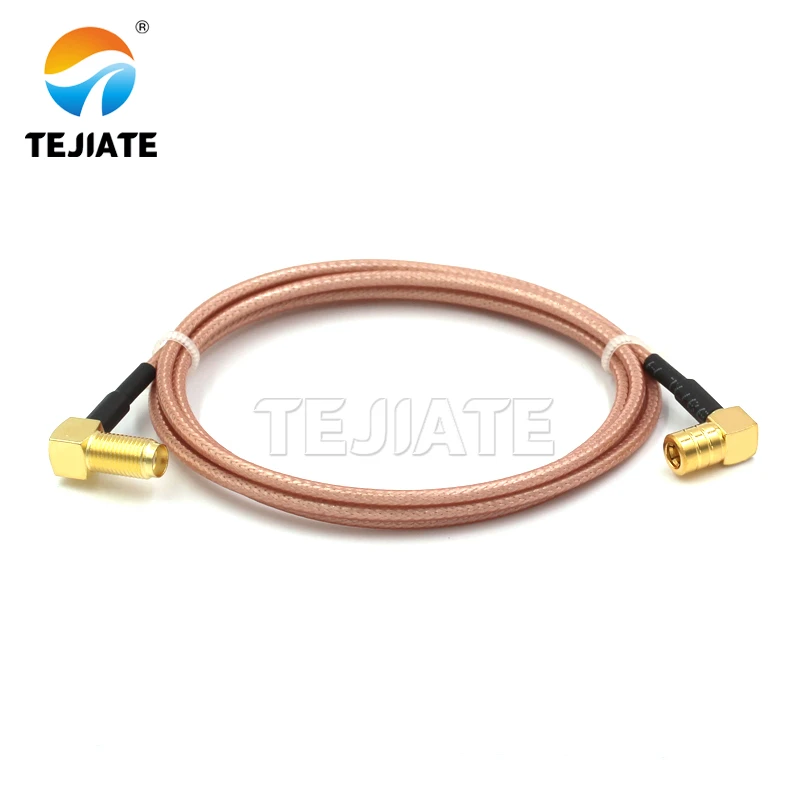 1PCS SMA-KW to SMB elbow connection line SMB-KW SMB-JW to SMA-KW adapter line RG316 extension line impedance 50 ohms