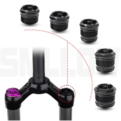 Accesorios Para Bicicletas High Quality Valve Nut Front Fork Aluminum Alloy Assembly Thread Bicycle Air Fork Cap