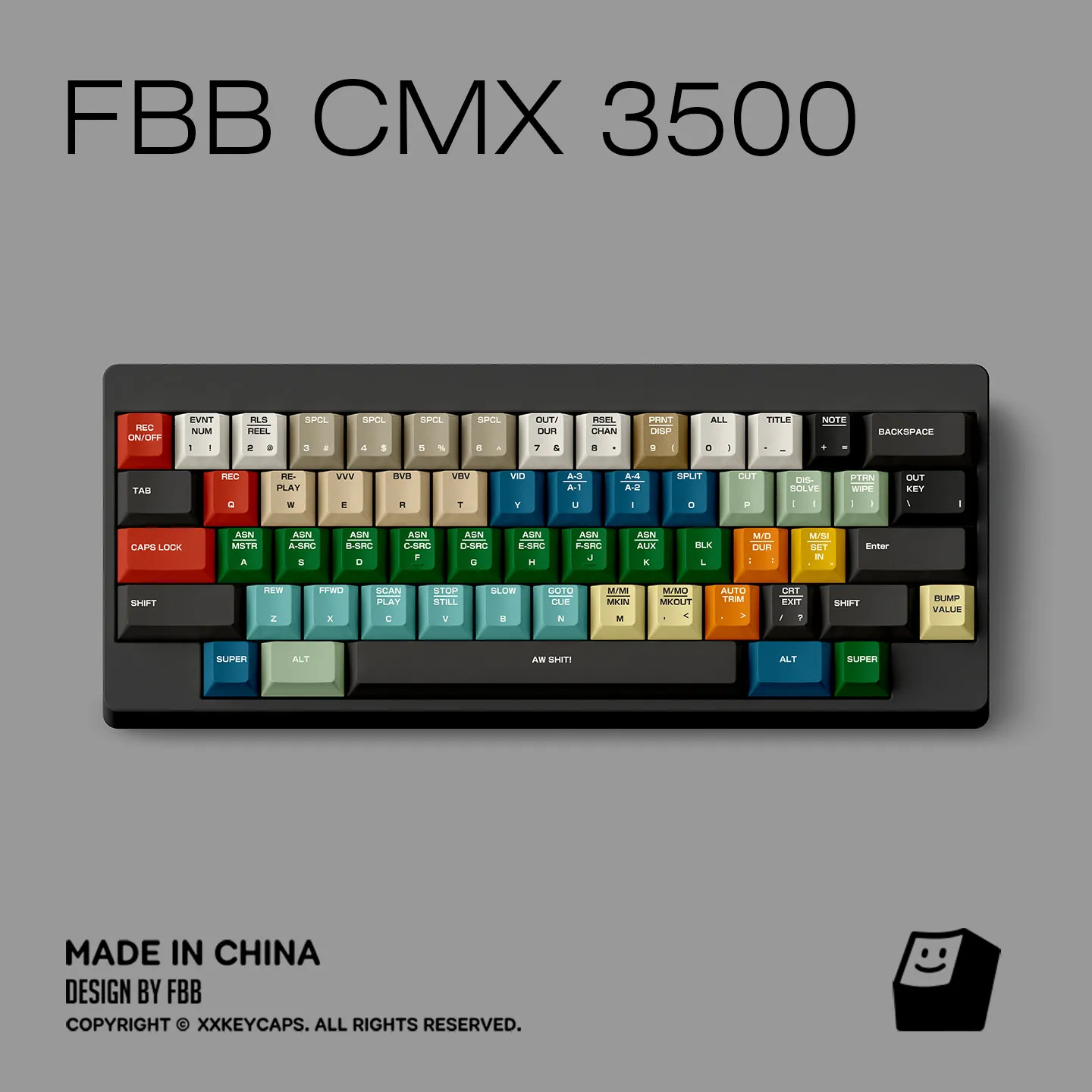 

Колпачки для клавиш FBB CMX 3500 подходят для механической клавиатуры Cherry Profile 60%, 75%, 80%, 96%, 100% переключатель MX, набор колпачков для ключей «сделай сам», толщина 1,7 мм