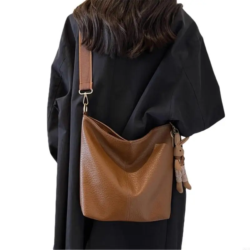 

Stylish PU Underarm Bag Women's Wide Strap Shoulder Crossbody Bag Large Capacity 20CA