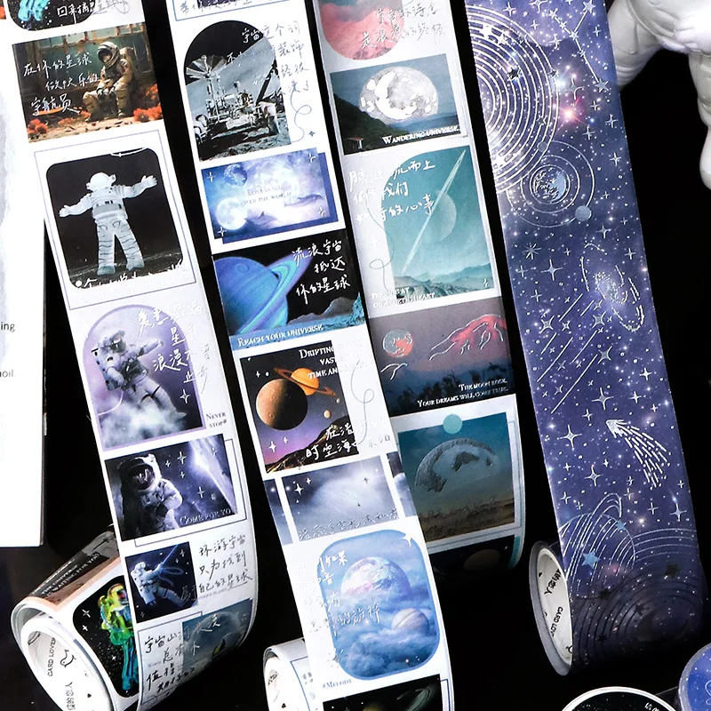 8PCS/LOT The Endless Romance of the Universe series retro decorative paper masking washi tapes