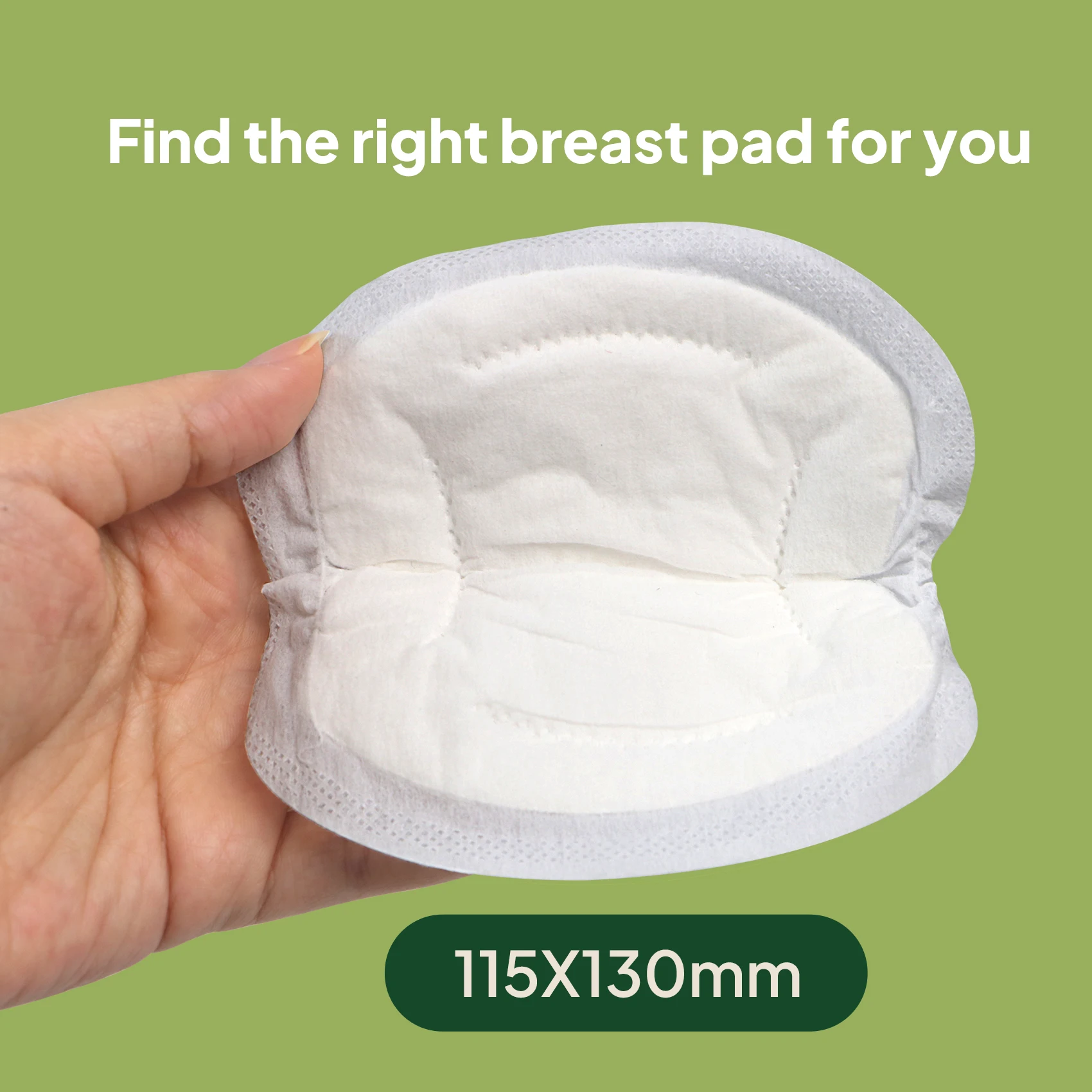115mm Super Absorbent Leak-Proof Disposable Breast Nursing Pads, Skin-Friendly Ultra Thin Breathable Individually Wrapped Milk Pads for Breastfeeding Mothers