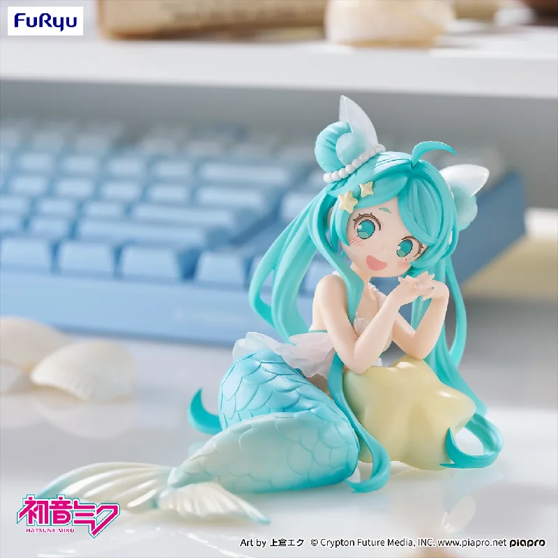 Figurine d'anime Furyu Hatsune Miku, version princesse sirène. Figurines d'action de fée de bureau Vocaloid, jouets, modèle en PVC, collection de poupées