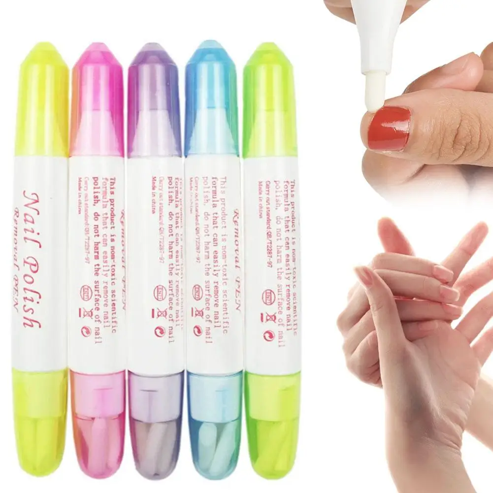 Nagellackentferner-Stift, Nagellack-Korrekturstift, Maniküre-Werkzeug für die schnelle Beseitigung von Nagelkunst-Fehlern, Nagelpflege-Zubehör – Detail 1