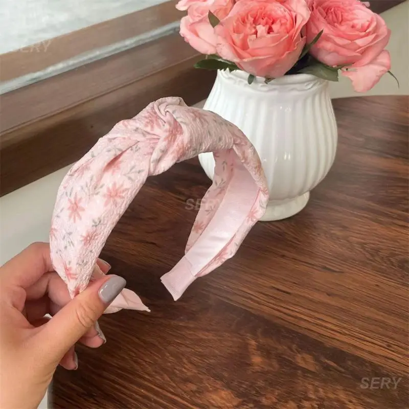 Headwear Flowers Chiffon Headband Hair Accessories Headband Hair Satin Flower Headband Hair Band Wide-brimmed Headband