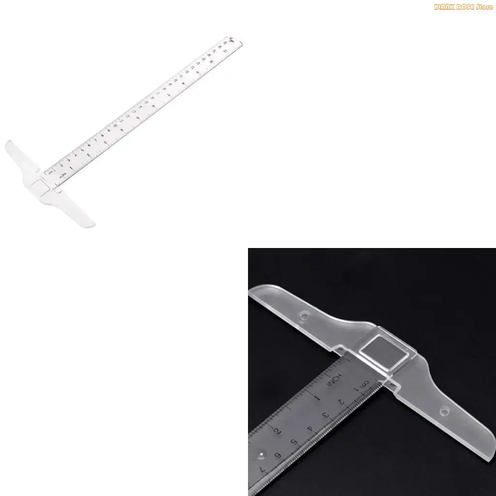 K1AE High-precision T Type Square Ruler Woodworking Aluminum Alloy Scriber Measuring