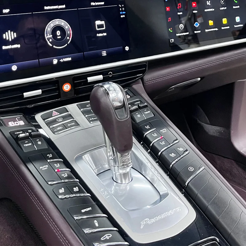 Sella per auto Full Touch per Porsche Panamera 2010-2016 Accessori interni Pannello di controllo Modifica Bracciolo console centrale