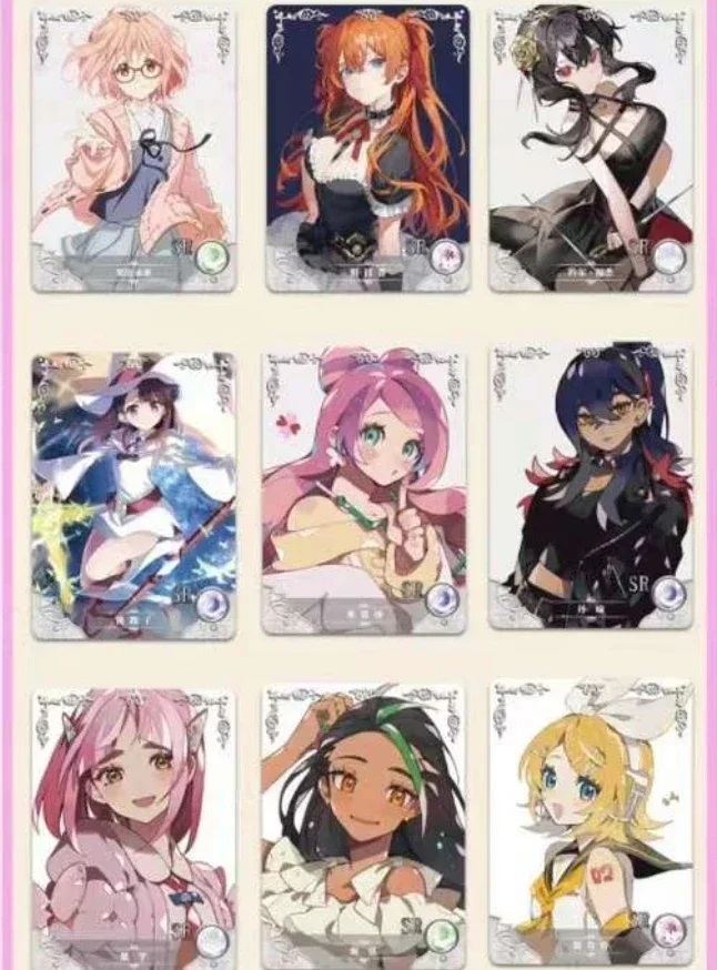 New Goddess Story Card Qingzhi Chapter Exquisite Painting Style Flash Card Anime Character Collection Card Toys Gifts