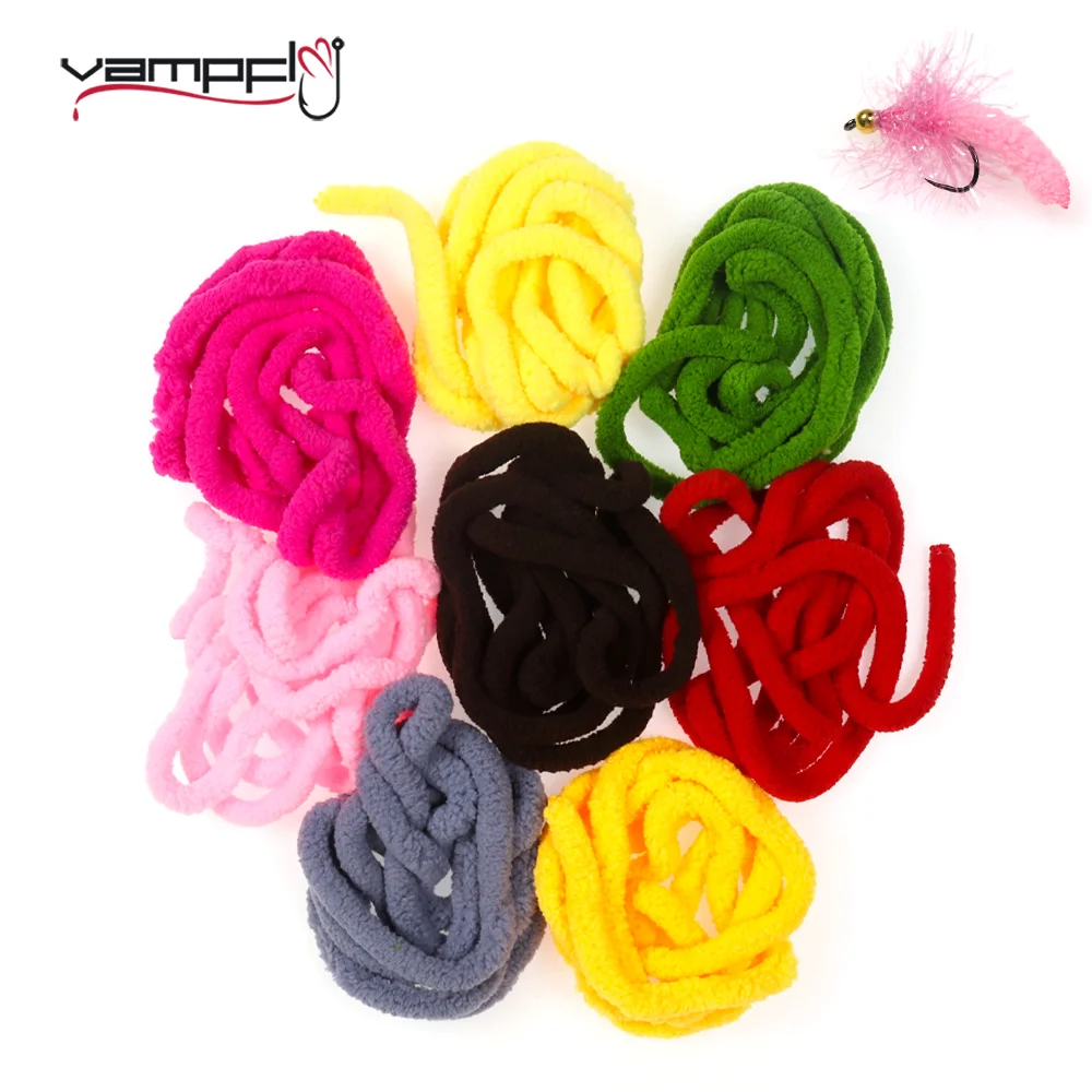 Vampfly 2Bags Mop Fly Tying Materials For Trout Stone Fly Emerging Caddis Nymphs Egg Fly Easily Tie Body Making Material