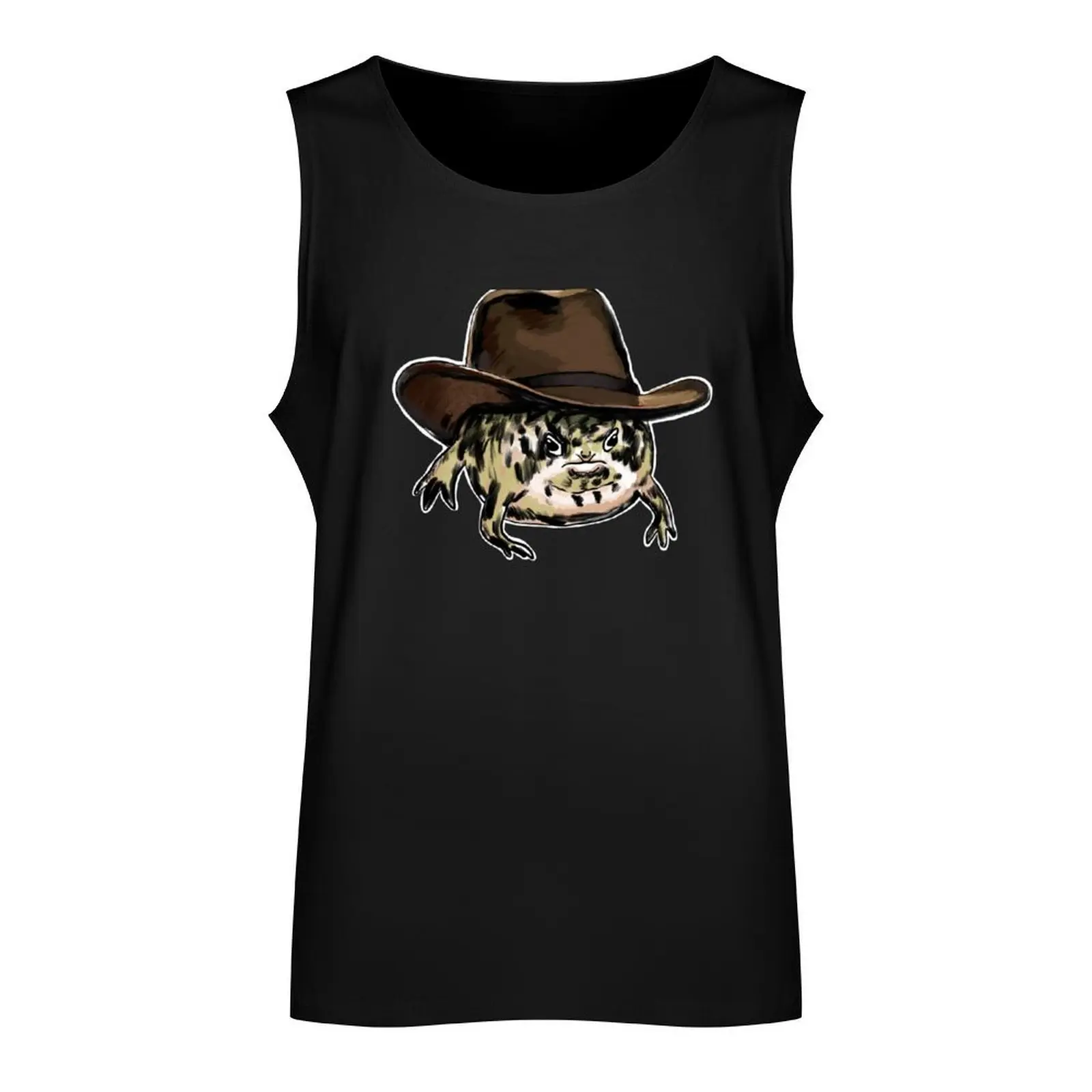 Funny Desert Rain Frog Howdy Meme Tank Top Men's clothes Gym man Sleeveless T-shirt