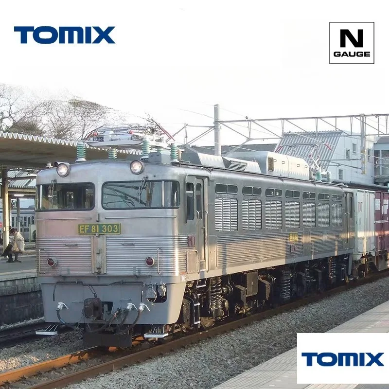 TOMIX Model pociągu w skali N 1/160 EF81-300 Lokomotywa elektryczna Model pociągu towarowego 7178 Realistyczny model Zabawka dla chłopca Prezent