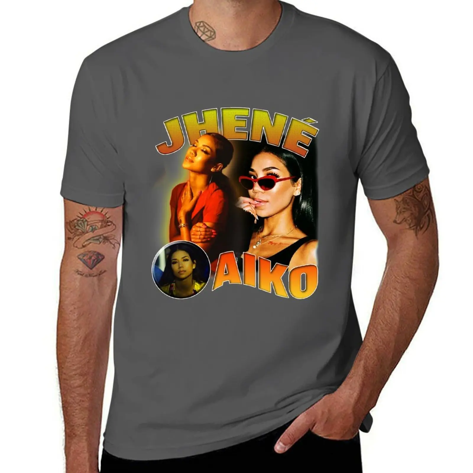

aiko shirt jhene bootleg T-Shirt Sweat Absorbing Sports Tee Shirt
