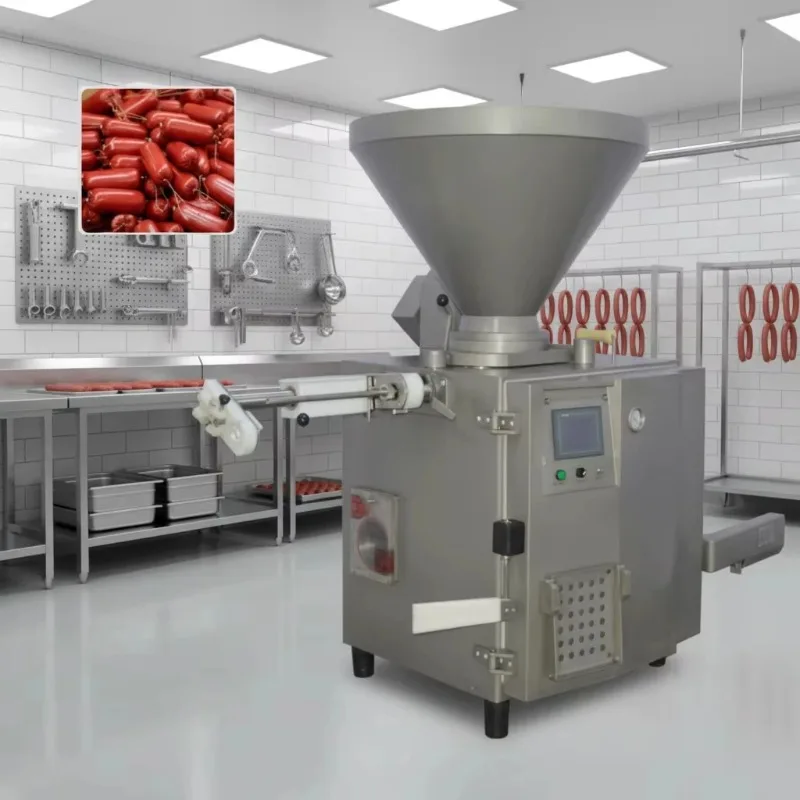 Customize Automatic Vacuum Sausage Stuffer - Eliminates Air Pockets, Extends Shelf Life & Improves Texture