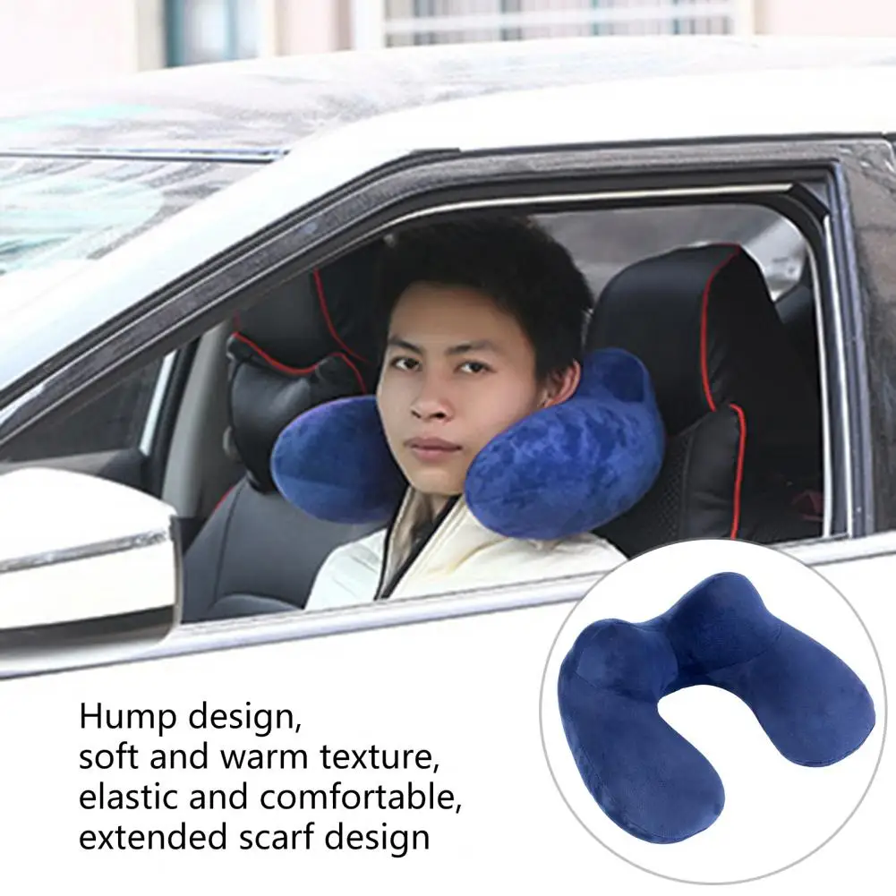 Sleep Neck Pillow  Portable U Shape Breathable  Soft Texture Sleep Neck Pillow Travel Supply