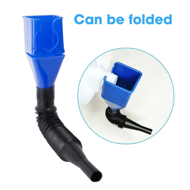 Car Refueling Funnel Gasoline Foldable Engine Oil Funnel Tool Plastic Funnel Car Motorcycle Refueling Tool Auto Accessories