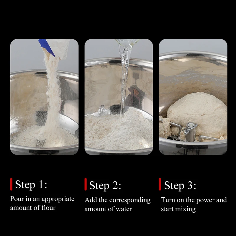 Flour Mixer Household Small Automatic Fermentation Kneading Machine Stirring Cook Machine Commercial Hair Beating Noodle Alive