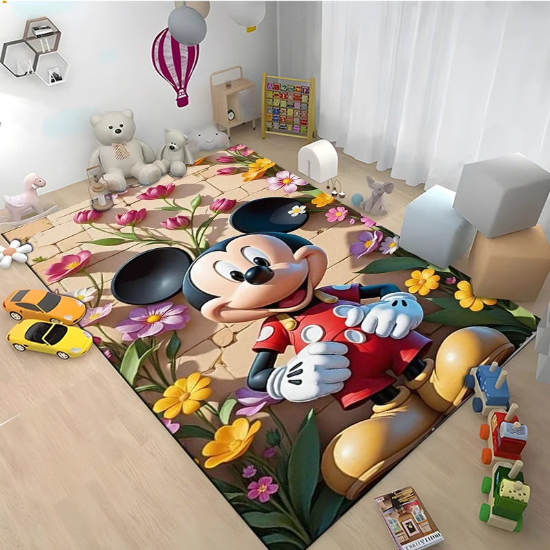 Disney Mickey Mouse tappeto antiscivolo per grandi aree tappeto per la casa soggiorno camera da letto per bambini divano zerbino Decor tappetini da