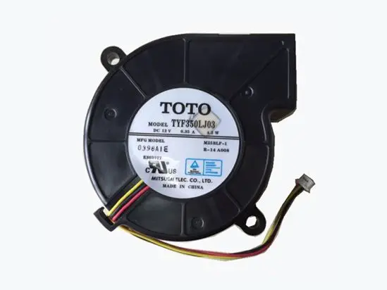 

TOTO TYF350LJ03 DC 12V 0.35A 70x70x25mm 3-Wire Server Cooling Fan