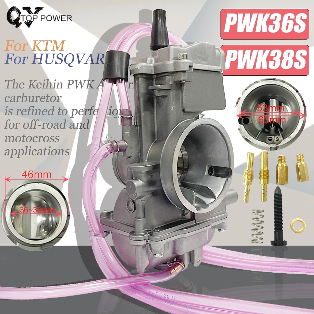 

36mm 38mm PWK36S AG PWK38S Motorcycle Carburetor PWK Carburetor For Keihin AG Air Striker Carburetor 125-300CC ATV Quad Scooter