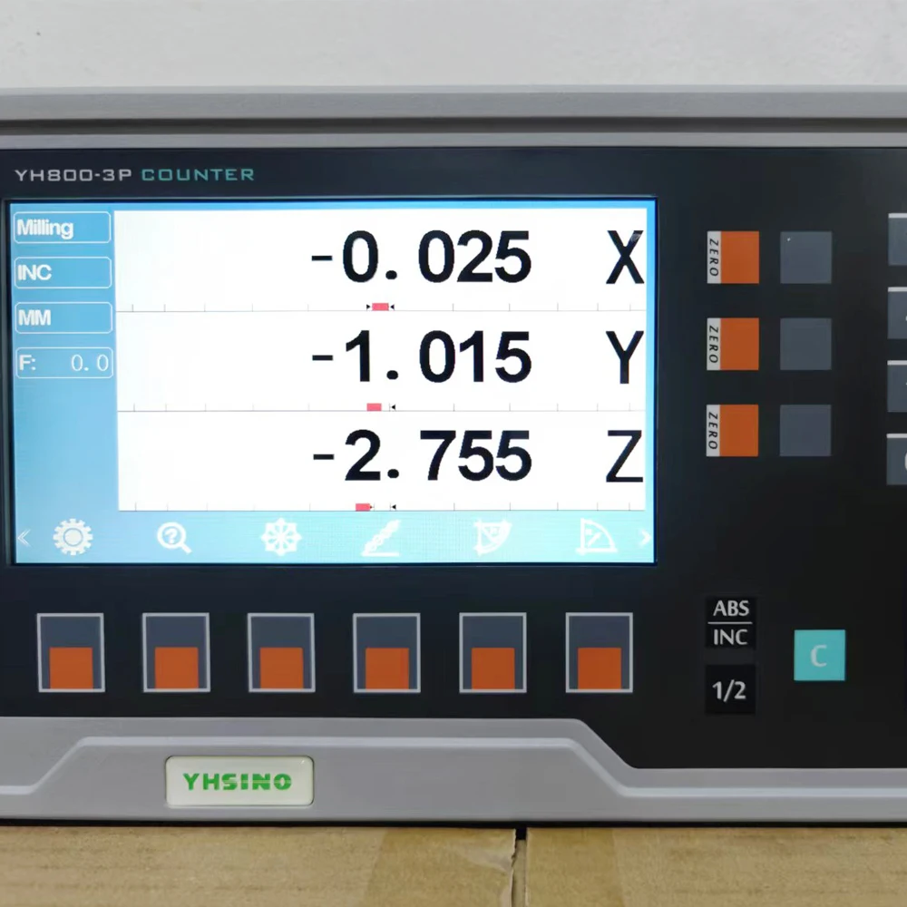 BIG LCD DRO YH800 Digital Readout 13 National Languages Metal Iron Shell Anti-Interference 2 3 Axis YH800-2P YH800-3P
