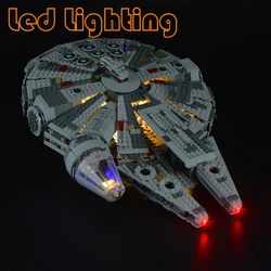 Lighting Set For 75105 Millennium Falcon Starings Wars Movie&Game Not Include Building Blocks (Only Led Light Kit)