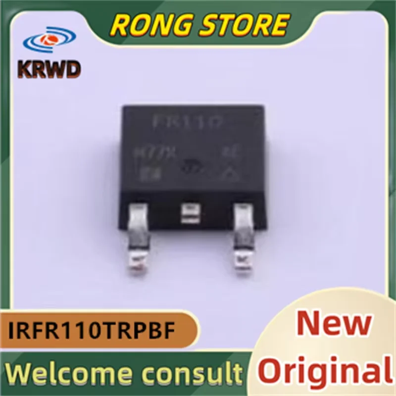 (30PCS) FR110 IRFR110  IRFR110TRPBF 100V 4.3A TO-252  New and Original Chip IC