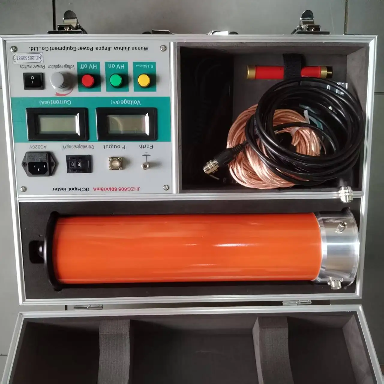 60KV/3mA High Voltage DC Hipot Tester with Nanosecond-Level Special Sensor Integrated Generator Set for Electrical Testing