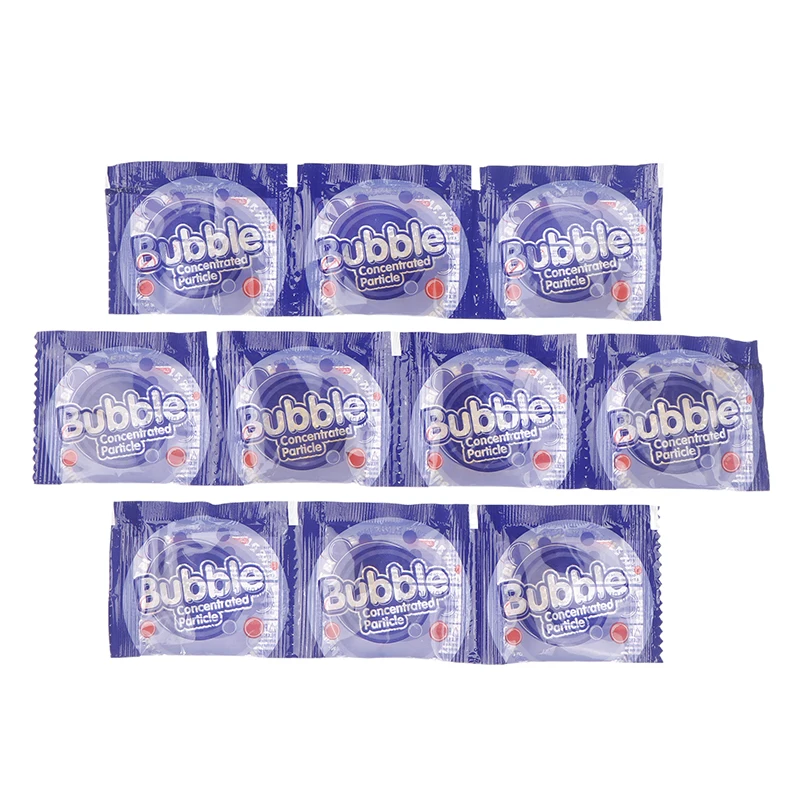 Nieuwe 10 Packs Bubble Concentraat Deeltjes Gewoon Water Zeepsop Water Bubble Gun Accessoires