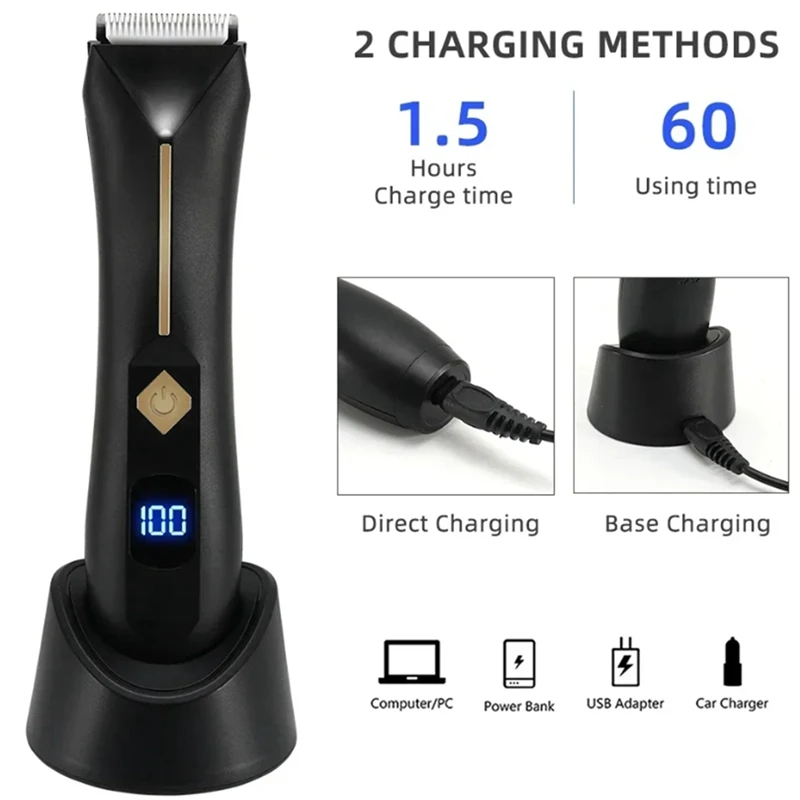 جديد الرجال والنساء الفخذ الجسم المتقلب الكهربائية الوجه اللحية بيكيني الشعر المتقلب قابل للغسل العانة ماكينة حلاقة لنزع الشعر دائم