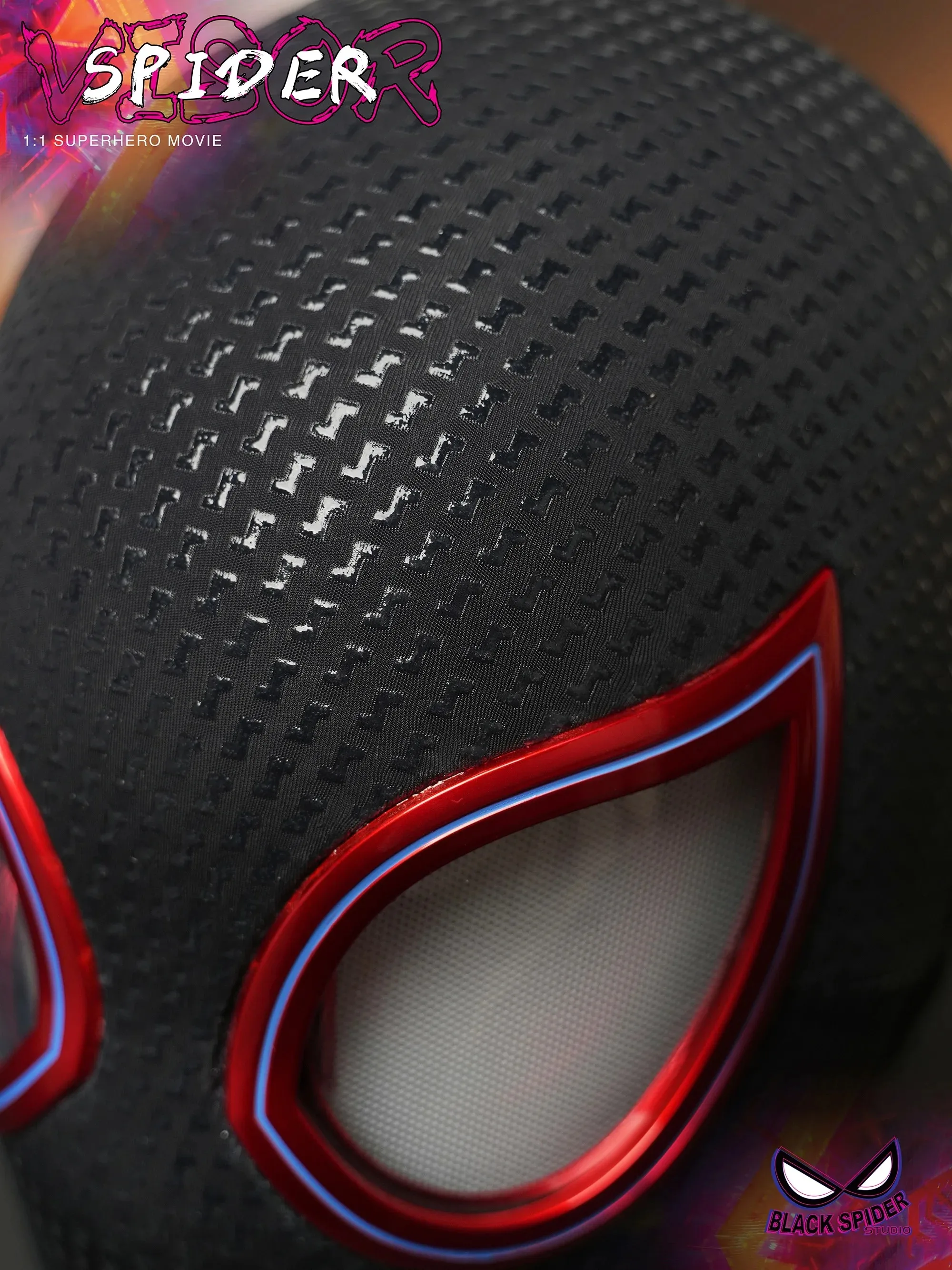 In Stock Spider-Man: Brand New Day 1:1 Scale Electronic Mask with Moving Glowing Eye Ring Control Cosplay Toy Gift for Boys Gift view 6