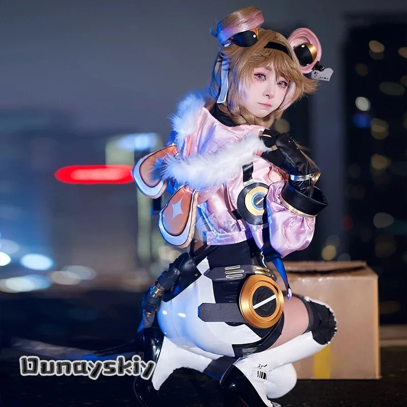 

CyGame Wuthering Waves Lumi Косплей Костюм Lumi Ролевая куртка Zentai Комбинезон Костюм Аниме Одежда Парик Обувь Опора Костюмы