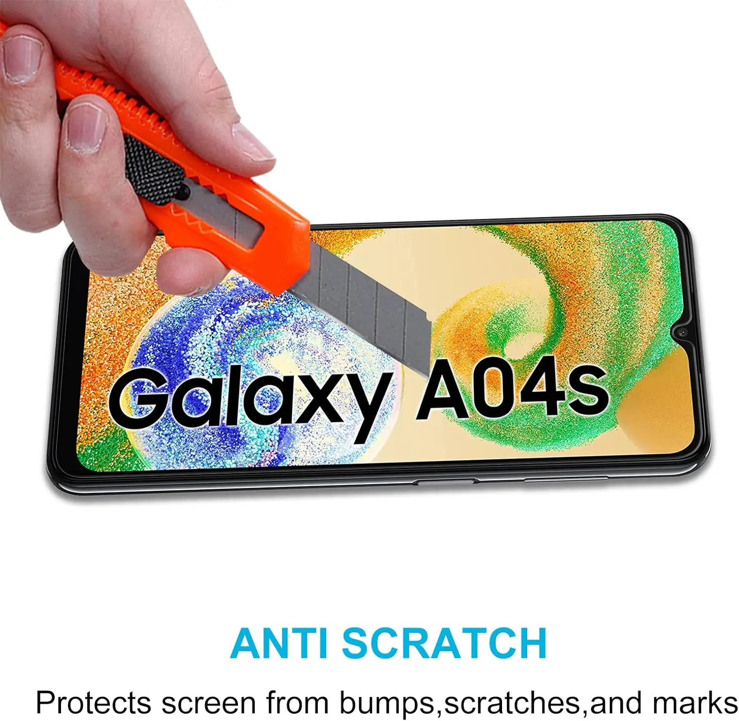 2/4 قطعة HD حامي الشاشة لسامسونج غالاكسي A04 A04e A04S A04 كور 9H فيلم الزجاج المقسى #3