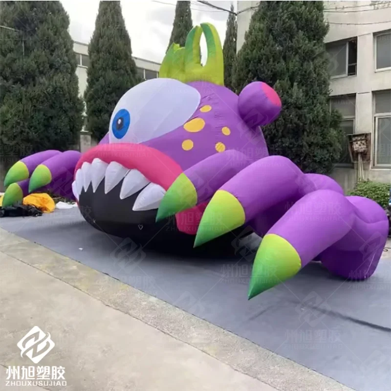 

Giant inflatable cartoon monocular monster with sharp teeth architectural decoration, Halloween city nightclub decoration props