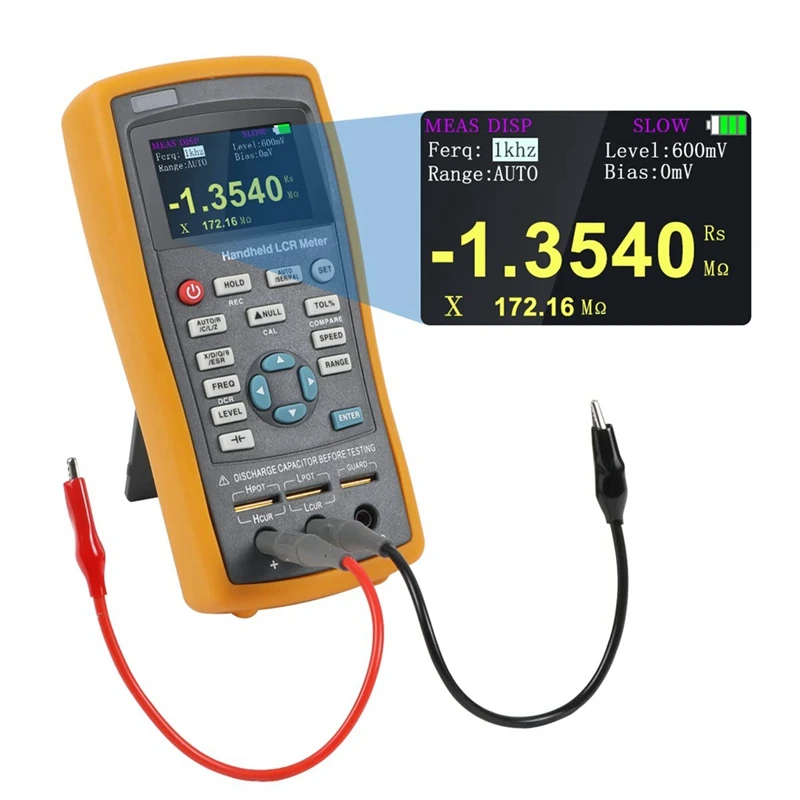 

LCR Meter Accuracy 0.3% Handheld Capacitance Meter With 2.8Inch TFT LCD Display Inductance Meter Open Resistance Tester