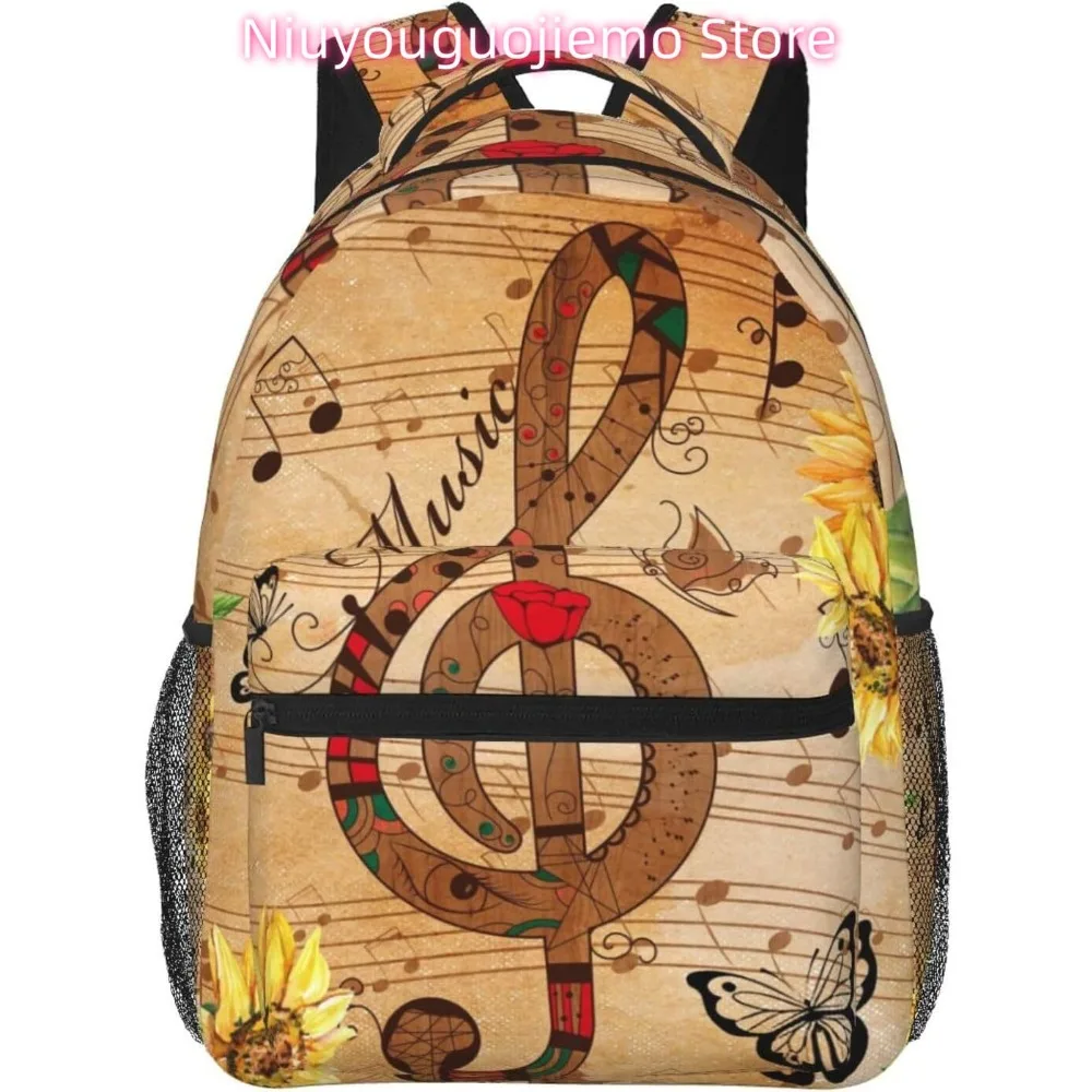 

Легкий рюкзак для ноутбука с подсолнухом и бабочкой, легкий многоцелевой дорожный повседневный рюкзак унисекс, студенческий рюкзак