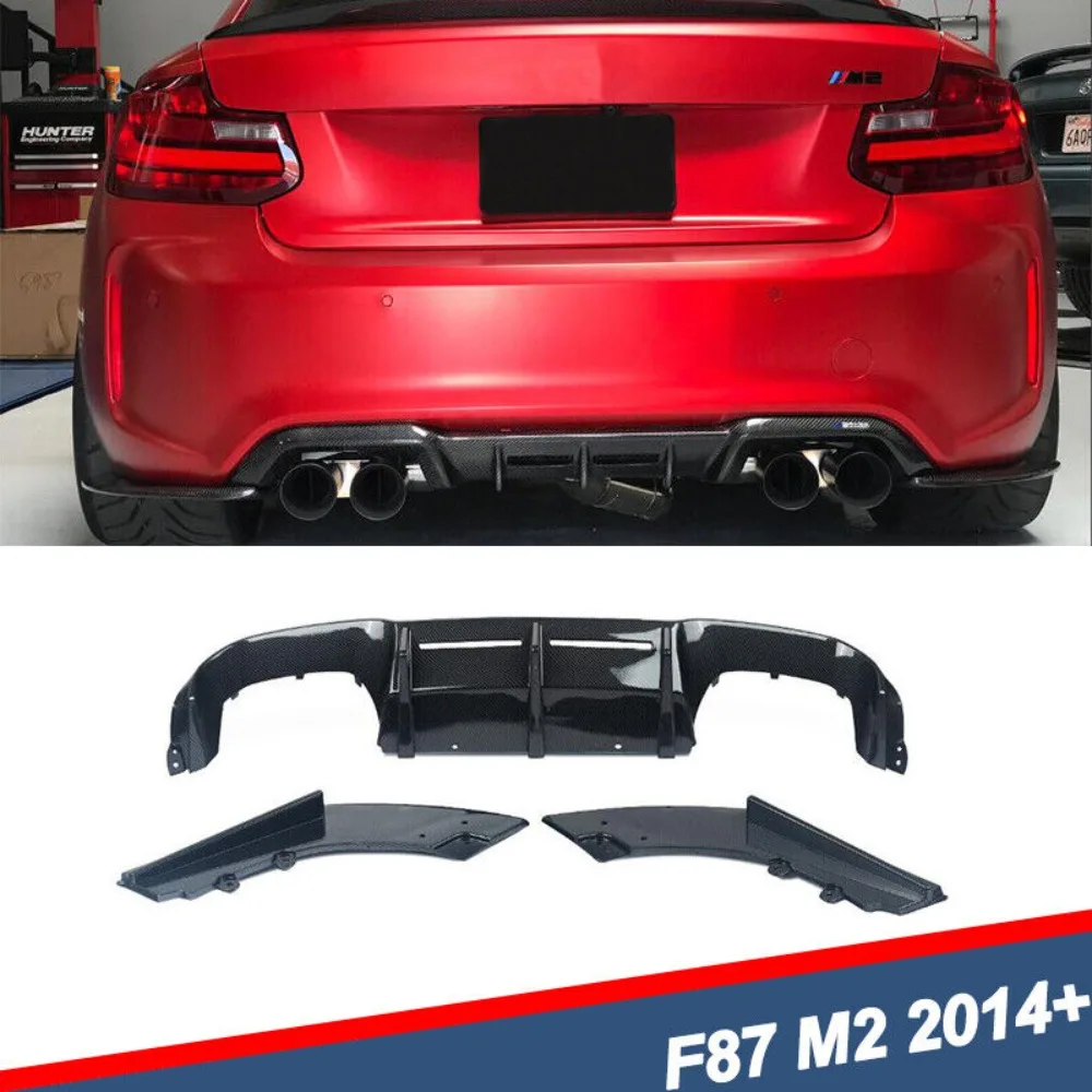 

MTC Type Rear Bumper Diffuser Lip For 2014+ BMW F87 M2 Carbon Fiber Style US United States