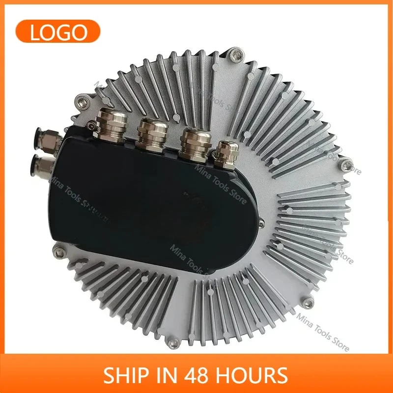 HTM11KW Axial Flux DC Motor High Thrust Brushless Motor for Electric Motorcycle 72V Low Noise for Fan Use
