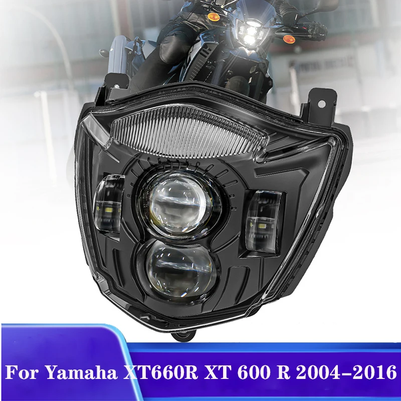 

LED Headlight Headlamp For Yamaha XT660R XT 600 R 2004-2016 XT660X 2004-2006 E24 E-mark Motorcycle Head Light Lamp with DRL