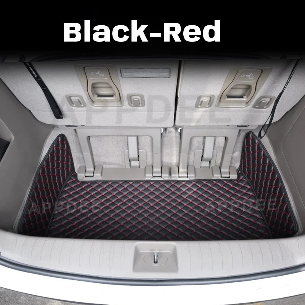 Auto Full Coverage Trunk Mat For Kia Carnival 7-Seat 2015-2017 16 Car Boot Cover Pad Cargo Liner Interior Protector Accessories