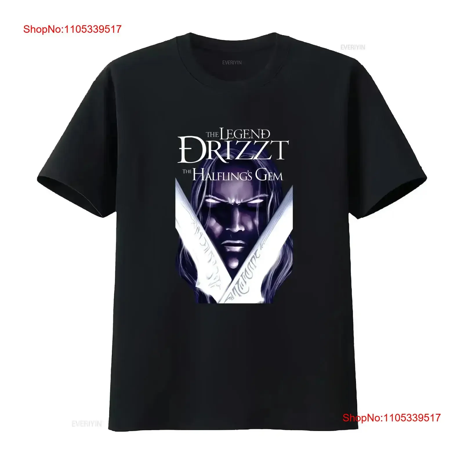 New Drizzt Do'Urden The Halflings Gem T shirt Salvatore Legend sizes S 5XL vintage Washed graphic Breathable  vintage Washed