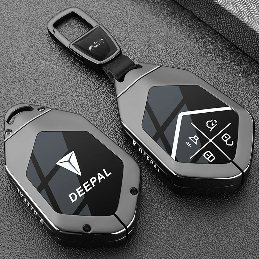 Zinc Alloy Car Key Case for Changan Deepal S7 S07 L07 S05 S7i SL03 G318 Shenlan Remote Cover Bag Shell Keychain Fob Accessories