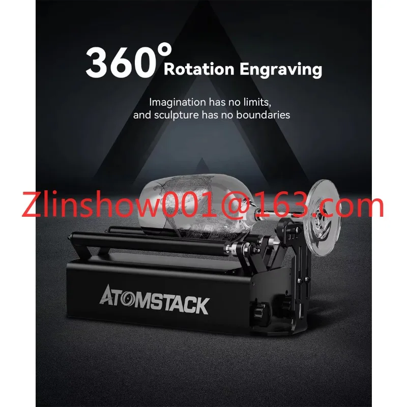 R3 PRO 24W Laser Engraving Machine Module for Engraving Cans, Lipsticks, Cylindrical Objects
