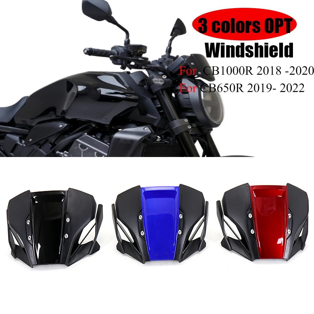 

For HONDA CB1000R 2018 -2020 CB650R 2019 2020 2021 2022 New CB 650R Motorcycle Windshield Front windscreen Visor Wind Deflector