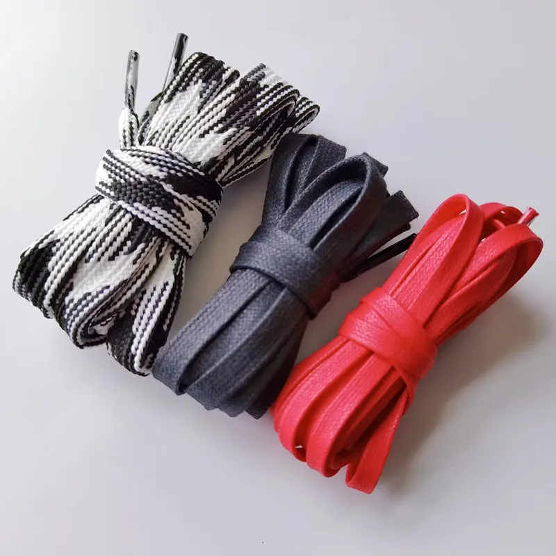 

Flat Waxed Cotton Shoelaces Men Women Trend Personality Sneakers Sport Casual Basketball Aj1 Darth Vader Barb Shoes Laces Dropsh