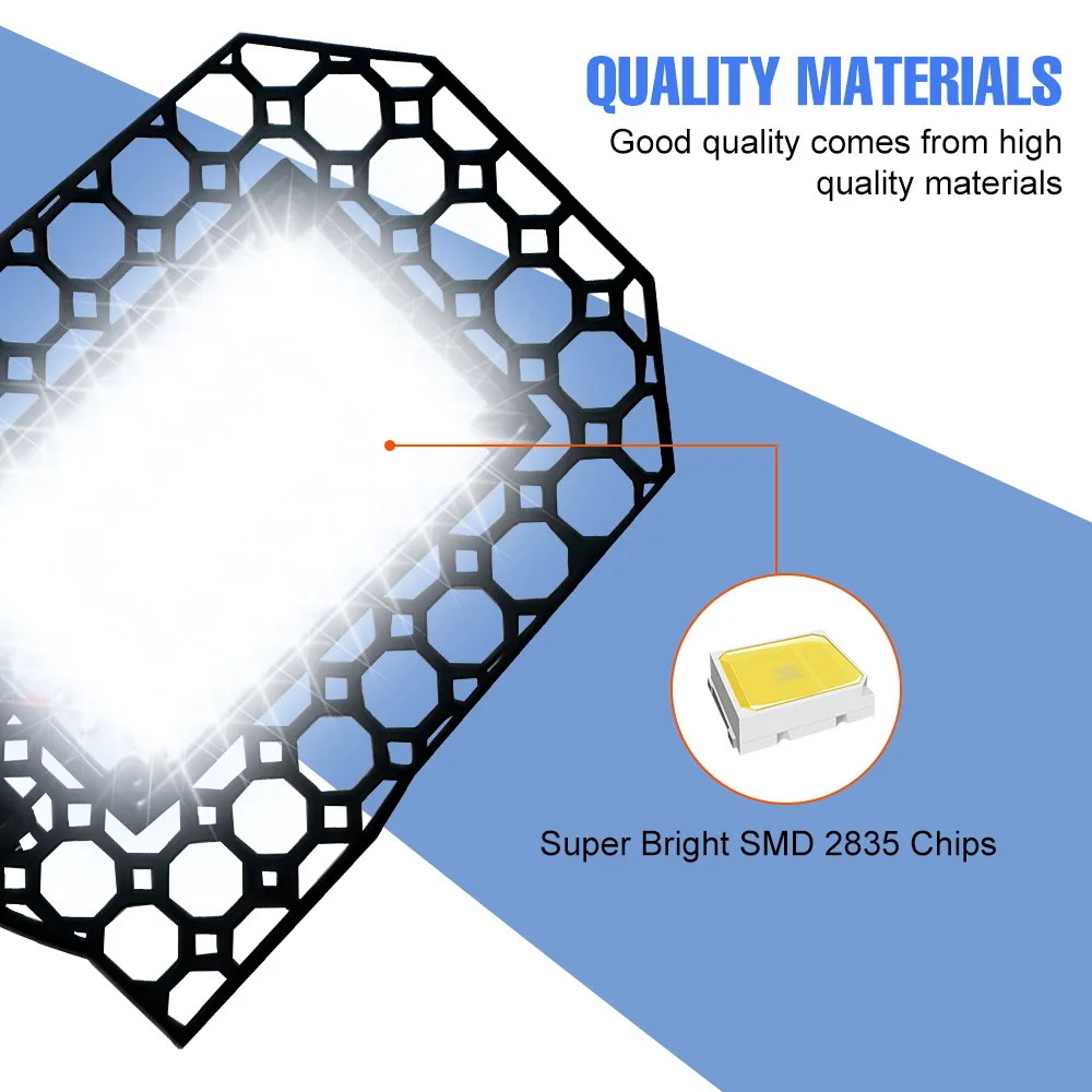 300 واط LED مصباح المرآب E27/E26 ضوء لمبة التيار المتناوب 220 فولت للطي تشوه الأضواء 110 فولت للمنزل مستودع ورشة عمل الطابق السفلي الإضاءة