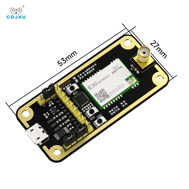USB to TTL Test Board Development Evaluation TXEN Control With Rubber Antenna Easy Use E30-900MBL-01 E30-400MBL-01