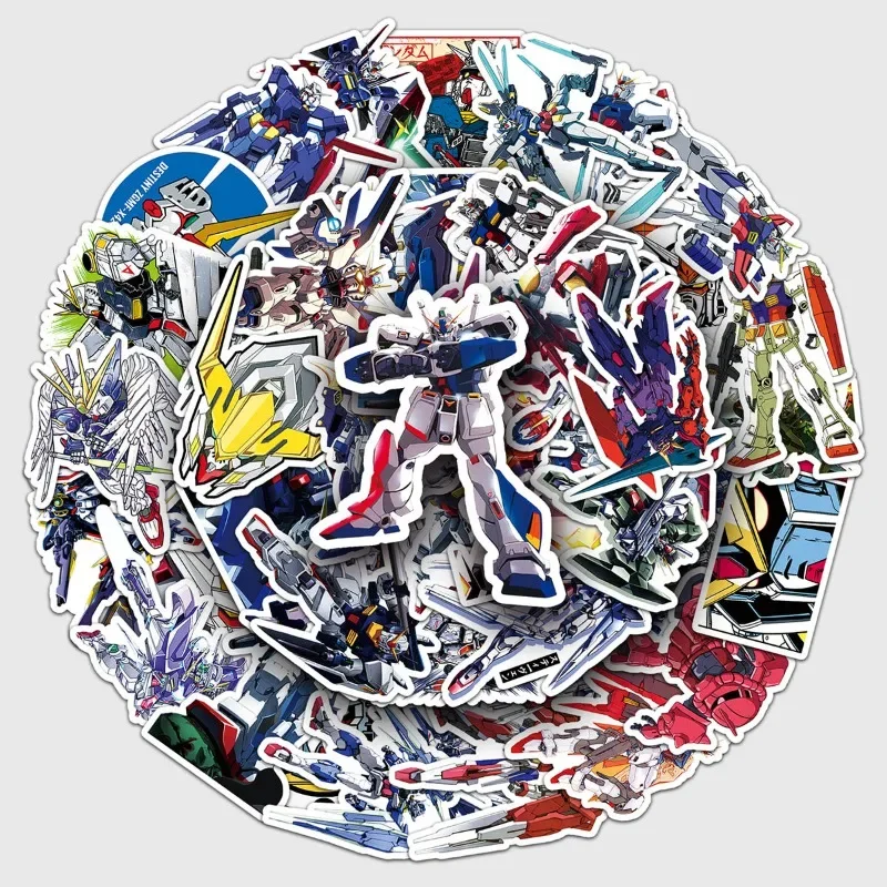 52-teilig Gundam Robot Warrior Mecha Kreative coole Aufkleber Wasserdichte Handyhülle Tablet PC Dekorative Aufkleber Großhandel