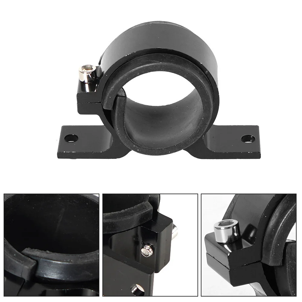 Universal External Fuel Pump Mount Bracket 50mm 58mm Aluminum Alloy Clamp Holder For Automotive Racing Modification Parts