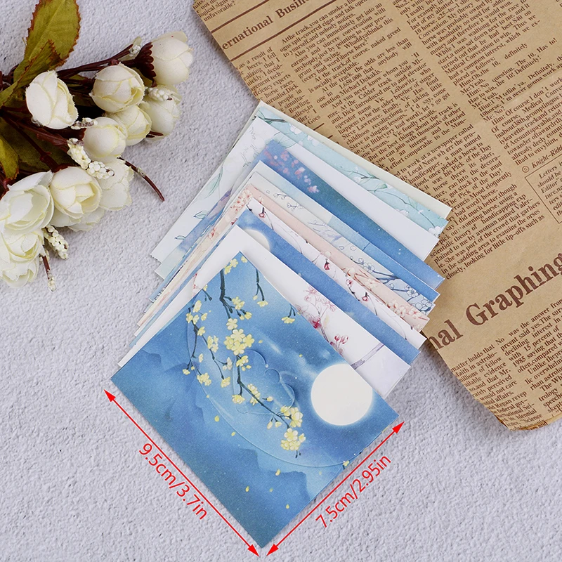 10pcs Vintage Kraft Envelope For Wedding Invitation Envelope Chinese Style Paper Envelopes Gift Envelope