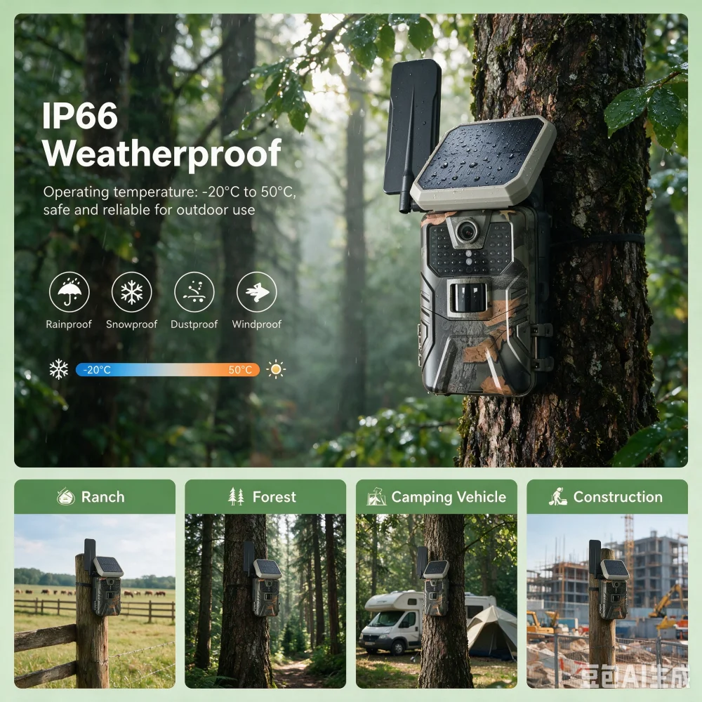 กล้องติดตามสัตว์ป่ากลางแจ้ง พล - Trail Camera 4K 48Mp Cellular 4G บทวิจารณ์และราคา